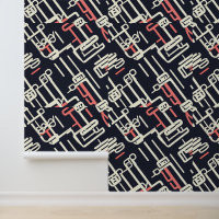 Minimalistische Tech Line-kunst in pasteltinten