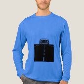 Minimalistische technische computerschema lange S Tri-Blend Shirt (Voorkant volledig)