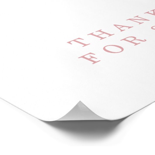 Minimalistische Teddy Bear Baby shower Books voor  Poster (Hoek)