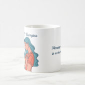 Minimalistische tekening lesbisch koppel gepersona koffiemok (Center)