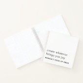 Minimalistische Tekst Aangepast 2 Motivatie prijso Notitieboek (Binnen)