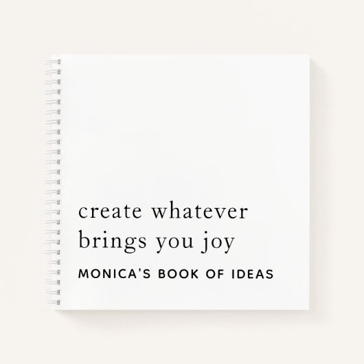 Minimalistische Tekst Aangepast 2 Motivatie prijso Notitieboek (Voorkant)