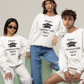 Minimalistische tekst Pet naam afstudeerfeest T-shirt