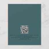 Minimalistische tekst QR Code Koffie en Blauwe Bru Flyer (Achterkant)