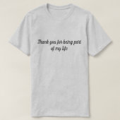 Minimalistische tekst T-shirt | Grappig Quote Shir (Design voorkant)