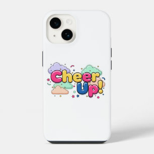 Minimalistische telefoonhoes met Cheer Up iPhone 14 Hoesje