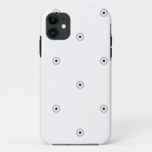 Minimalistische telefoonhoes met stippenpatroon