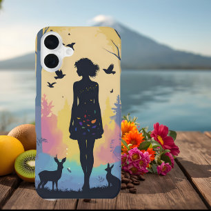 Minimalistische telefoonhoes Mystic Nymph in het b iPhone 16 Plus Hoesje