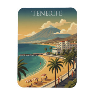 Minimalistische Tenerife Canarische Eilanden Vinta Magneet