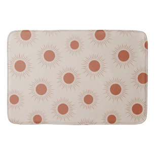 Minimalistische Terracotta Abstract Boho Zon Patro Badmat