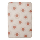 Minimalistische Terracotta Abstract Boho Zon Patro Badmat (Voorkant Verticaal)