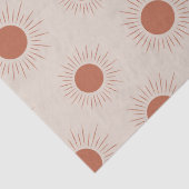 Minimalistische Terracotta Abstract Boho zon patro Tissuepapier (Detail)
