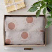 Minimalistische Terracotta Abstract Boho zon patro Tissuepapier (Geschenk)
