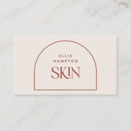 Minimalistische Terracotta Arch Beauty Estheticist Visitekaartje
