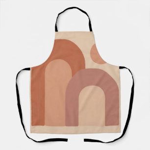 Minimalistische Terracotta Bogen Abstract Schort