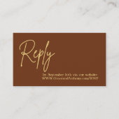 Minimalistische Terracotta Bohemian Save the Date  Informatiekaartje (Voorkant)