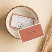 Minimalistische terracotta boho modern trendy unie visitekaartje