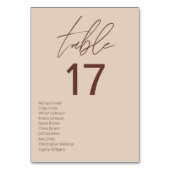 Minimalistische terracotta boho neutrale bruiloft kaart (Achterkant)