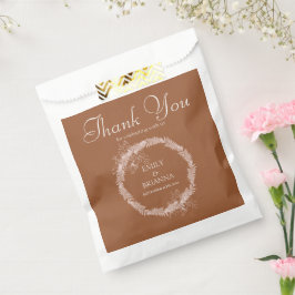 Minimalistische terracotta boho Verbrand Sinaasapp Bedankzakje