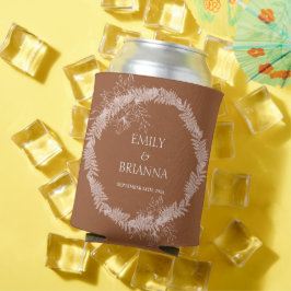 Minimalistische terracotta boho Verbrand Sinaasapp Blikjeskoeler