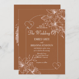 Minimalistische terracotta boho verbrand Sinaasapp Kaart