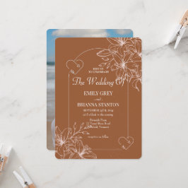 Minimalistische terracotta boho verbrand Sinaasapp Kaart