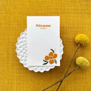 Minimalistische Terracotta Botanische Landschapson Visitekaartje