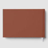 Minimalistische Terracotta Bruiloft Gastenboek (Achterkant)