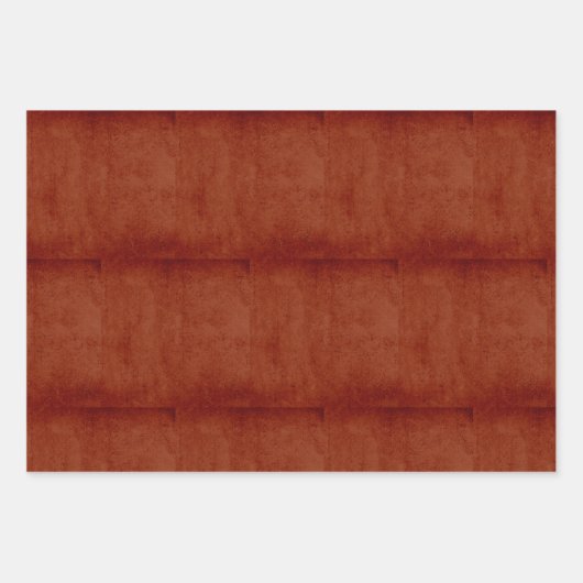 Minimalistische terracotta bruin massief textuur E Inpakpapier Vel (Voorkant)