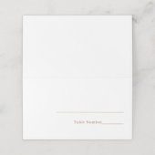 Minimalistische terracotta plaatskaartje (Buitenkant ongevouwen)