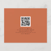 Minimalistische Terracotta Qr-code voor budgetgebr (Achterkant)
