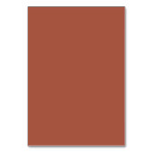 Minimalistische Terracotta Script Tafelnummerkaart Kaart (Achterkant)