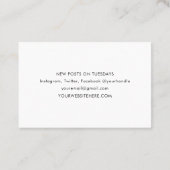 Minimalistische Terrazzo Print Moderne Aangepaste  Visitekaartje (Achterkant)