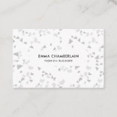 Minimalistische Terrazzo Print Moderne Aangepaste  Visitekaartje (Voorkant)