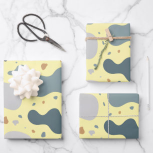 Minimalistische Terrazzo-stijl op maat gemaakte st Inpakpapier Vel