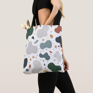 Minimalistische Terrazzo-stijl op maat gemaakte st Tote Bag
