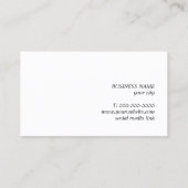 Minimalistische textuur beige consultant bruin visitekaartje (Achterkant)