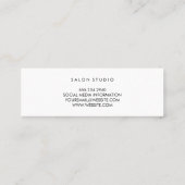 Minimalistische Textuur Mini Visitekaartje (Achterkant)
