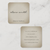 Minimalistische Textuur Vierkante Visitekaartje (Voorkant / Achterkant)