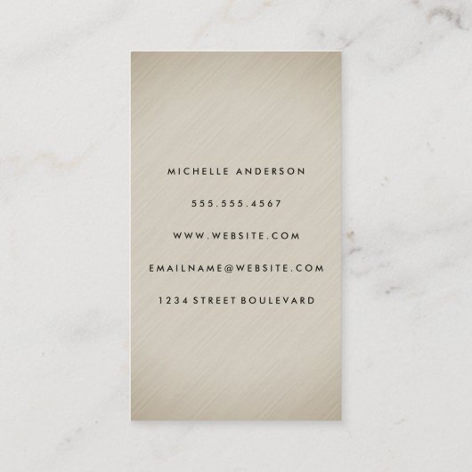 Minimalistische Textuur Visitekaartje (Achterkant)