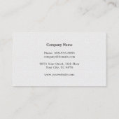 Minimalistische textuur White Faux Gold Line Attor Visitekaartje (Achterkant)