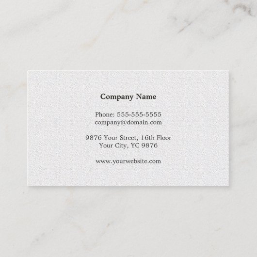 Minimalistische textuur White Faux Gold Line Attor Visitekaartje (Achterkant)