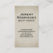 Minimalistische textuurachtergrond visitekaartje (Voorkant)