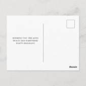 Minimalistische Thanksgiving fotocollage Briefkaart (Achterkant)