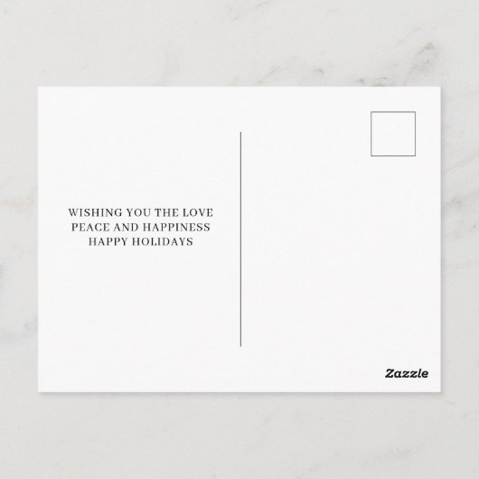 Minimalistische Thanksgiving fotocollage Briefkaart (Achterkant)