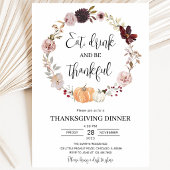 Minimalistische Thanksgiving Kaart