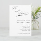 Minimalistische 'The Night Before' Oefendiner Kaart (Staand voorkant)