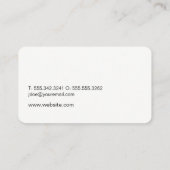 Minimalistische thuispictogramstructuur visitekaartje (Achterkant)