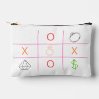 Minimalistische Tic Tac Toe-pouch
