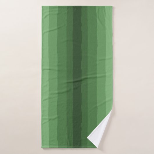Minimalistische tinten van groene verloopstrepen bad handdoek (Badhanddoek)